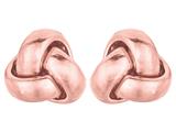 Finejewelers 14k Pink Gold Small Love Knot Earrings 6.5mm style: 460360