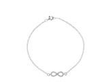 Finejewelers Sterling Silver 7 Infinity Shiny Cable Chain Ladies Bracelet style: 460402