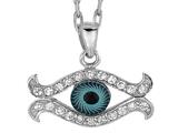 Finejewelers Sterling Silver 18 Inch Evil Eye Pendant Necklace style: 470000
