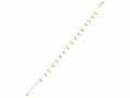 Finejewelers 14 Kt Yellow Gold 10 Inch Bright Cut Star Stationed An Klet With Lobster Clasp Finejewelers 14 Kt Yellow Gold 10 Inch Bright Cut Star Stationed An Klet With Lobster Clasp