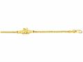 Finejewelers 14 Kt Yellow Gold 10 Inch 2.1mm Textured Claddaggh Fancy Anklet With Lobster Clasp Finejewelers 14 Kt Yellow Gold 10 Inch 2.1mm Textured Claddaggh Fancy Anklet With Lobster Clasp