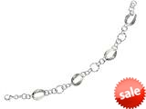 Finejewelers Sterling Silver 7.5 Inch Oval Link Bracelet style: 460054