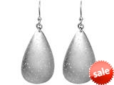 Finejewelers Sterling Silver Star Dust Pear Shape Earrings style: 460389