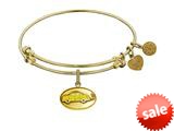 Angelica Collection Brass with Yellow Finish Friends Phoebe"s Taxi Expandable Bangle style: GEL1295