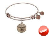 Angelica Collection Antique Pink Stipple Finish Brass grandma Expandable Bangle style: PGEL1029