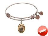 Angelica Collection Antique Pink Smooth Finish Brass basketball Expandable Bangle style: PGEL1043