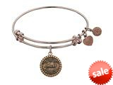 Angelica Collection Antique Pink Stipple Finish Brass aunt Expandable Bangle style: PGEL1049