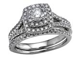 Finejewelers 14k White Gold Round Diamonds Wedding Engagement Ring Set - IGI Certified style: SKR8825