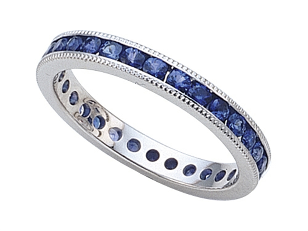 Karina B Genuine Sapphire Eternity Band | 8042S | Finejewelers.com