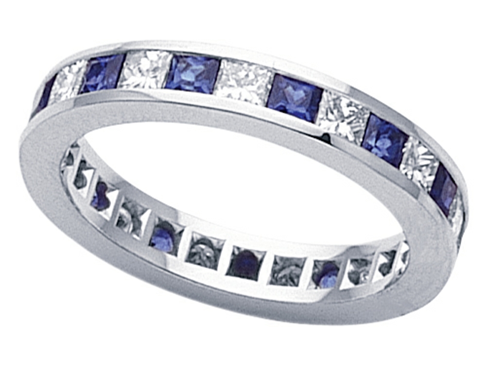 Karina B Genuine Sapphire Eternity Band | 8043S | Finejewelers.com