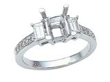 Finejewelers Baguette Diamonds Engagement Ring style: 4713