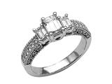 Finejewelers Emerald Cut Diamonds Engagement Ring style: 4796