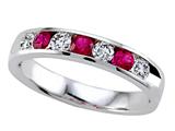 Karina B™ Round Diamond and Ruby Band style: 8109R