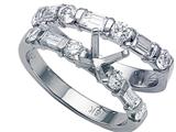 Karina B™ Baguette Diamonds Wedding Set style: 8134SET