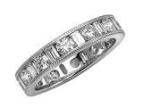 Karina B™ Baguette and Round Diamonds Eternity Band With Millgrain style: 8184