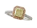 Finejewelers Natural Fancy Yellow Engagement Ring 4979