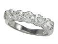 Finejewelers Diamond Round Partial Way Band