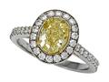 Finejewelers Natural Fancy Yellow Engagement Ring 4995