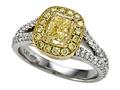 Finejewelers Natural Fancy Yellow Engagement Ring 4996