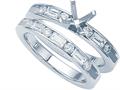 Karina B™ Baguette Diamonds Wedding Set 8148set