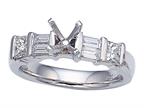 Karina B Baguette Diamonds Engagement Ring Style number: 2046
