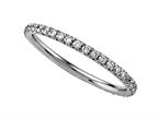 Finejewelers Round Diamonds French Pave Eternity Band Style number: 2121D