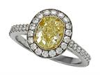 Finejewelers Natural Fancy Yellow Engagement Ring Style number: 4995