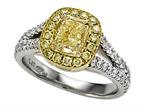 Finejewelers Natural Fancy Yellow Engagement Ring Style number: 4996