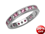 Karina B™ Genuine Pink Sapphire Eternity Band style: 8017P