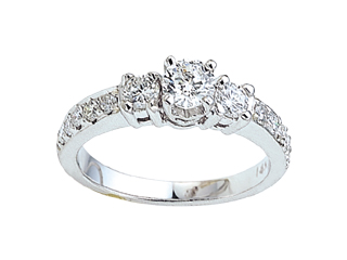 Finejewelers Round Diamonds Engagement Ring | 4709 | Finejewelers.com